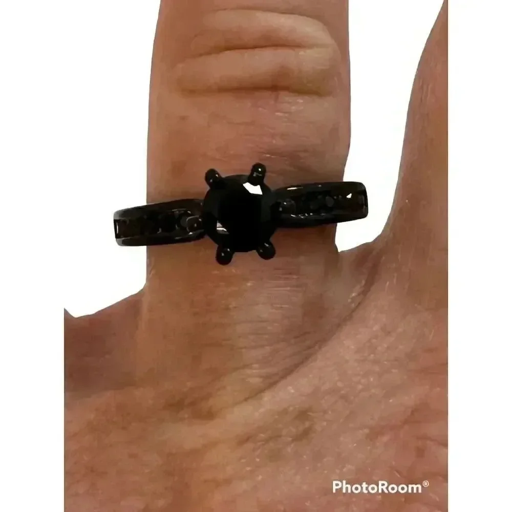 Elegant Black Sapphire Ring